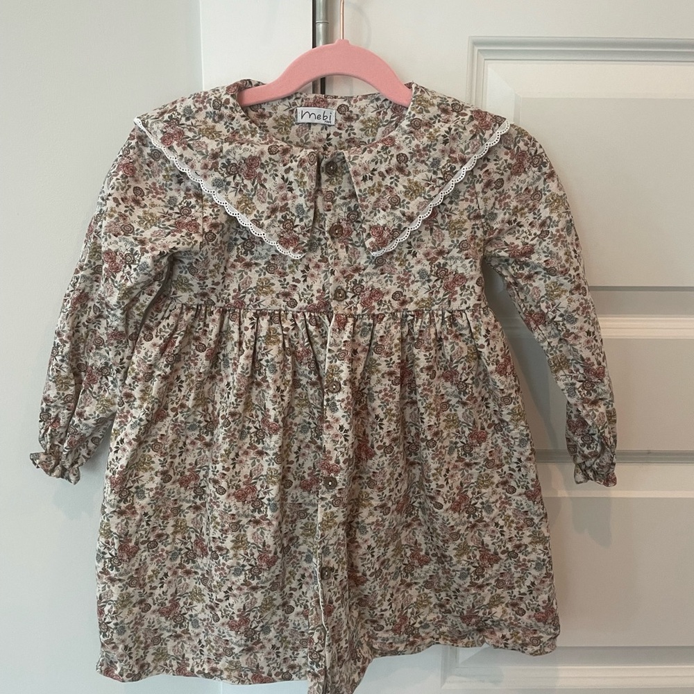 mebi baby vintage floral dress